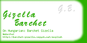 gizella barchet business card